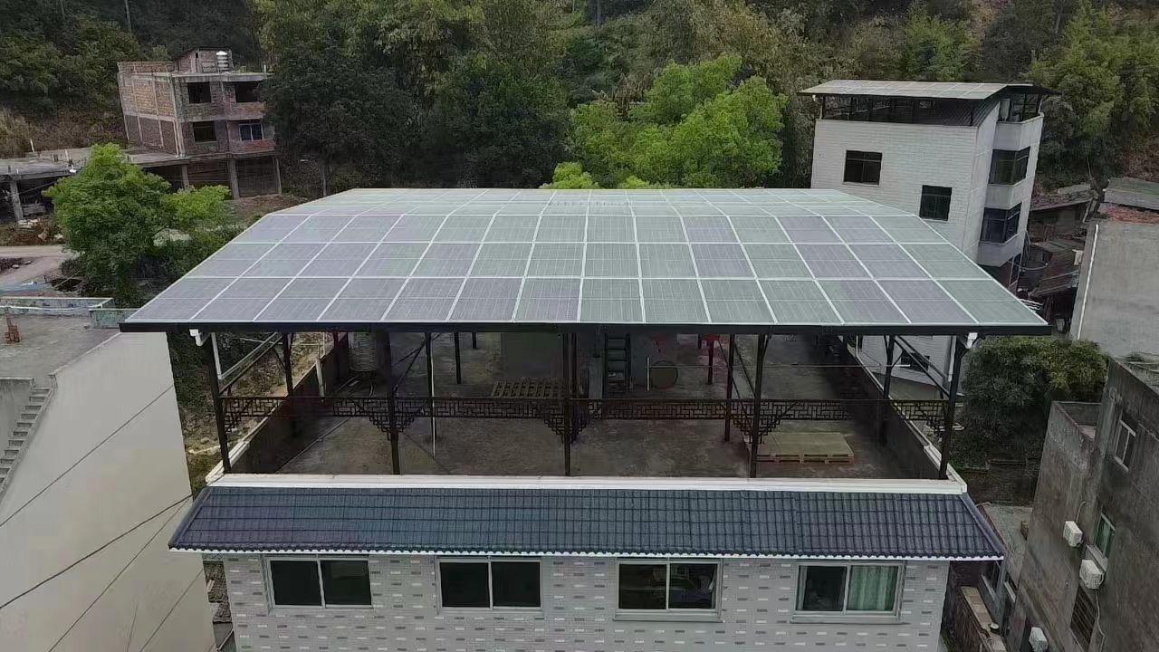 新安15kw+10kwh自建别墅家庭光伏储能系统